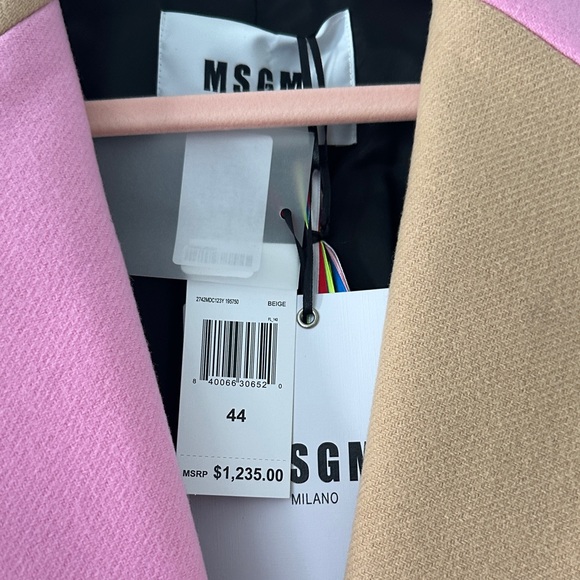 MSGM exquisite Pink and Tan Coat - Picture 2 of 16